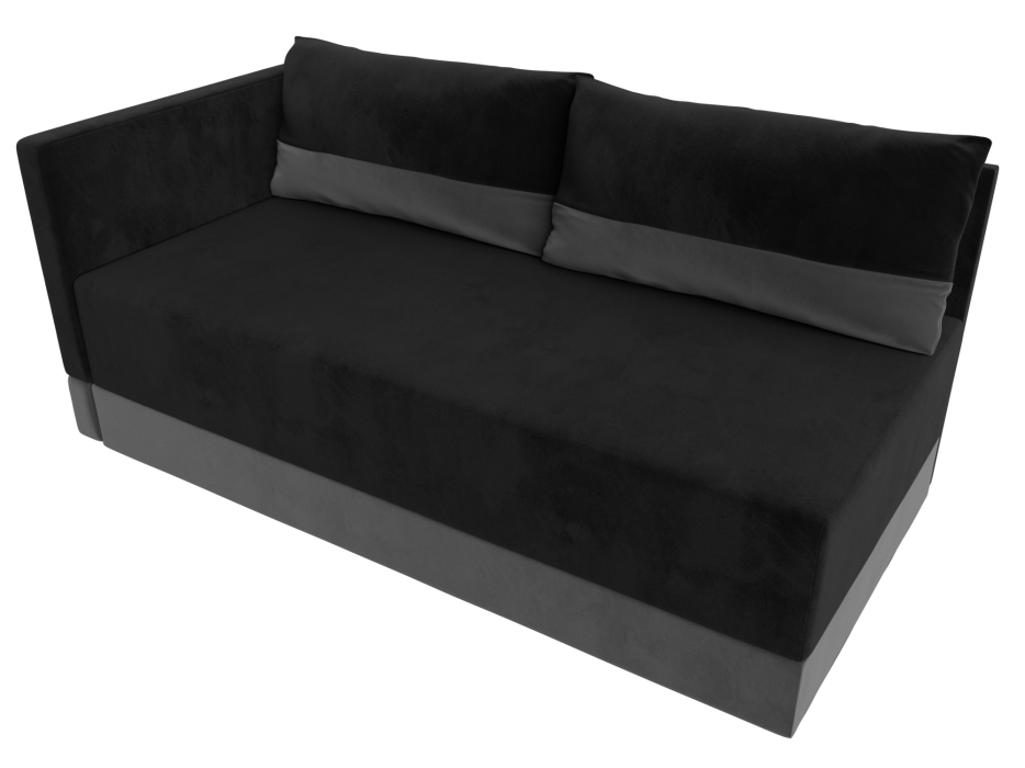 Кушетка диван, Кушетка Никас левая, велюр