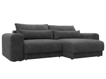 Диван угловой Лига-056 НПБ угол универсальный, велюр BRUT