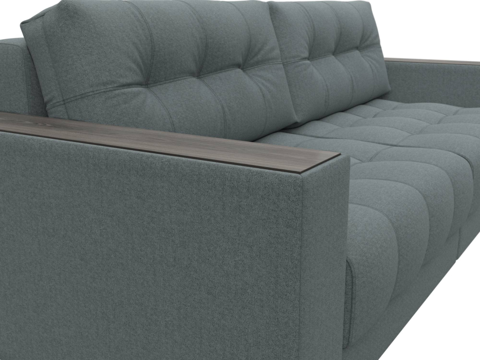 Диваны еврокнижки, Диван прямой с декором Лига-049 НПБ, рогожка Амур