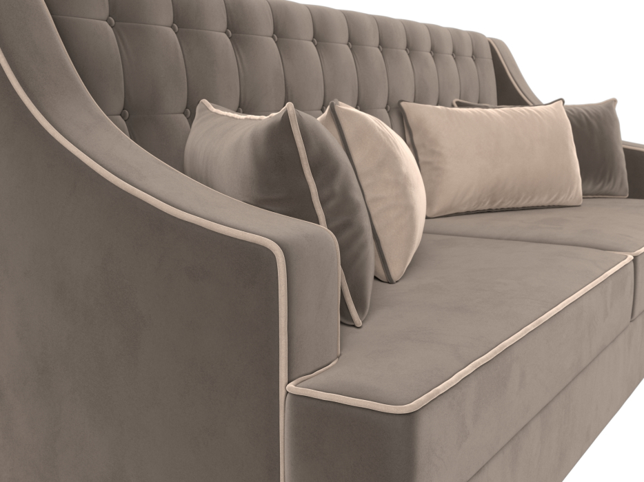 Дизайнерские диваны для гостиной, Прямой диван Марк, велюр