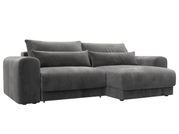 Диван угловой Лига-056 НПБ угол универсальный, велюр TOWER