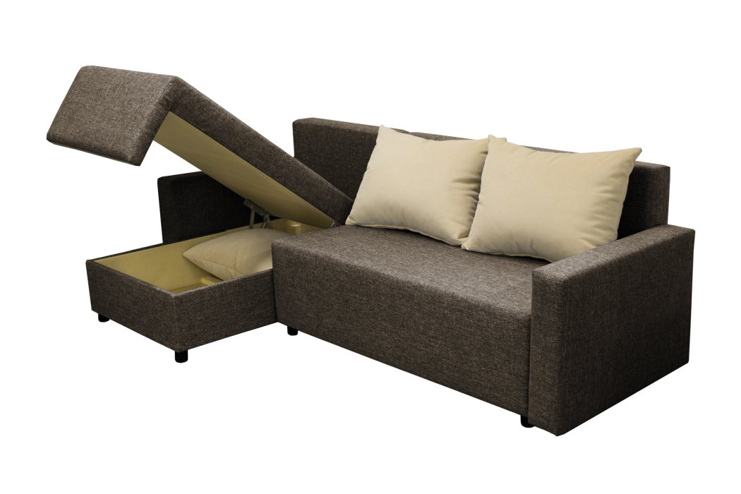 Диваны угловые в гостиную, Угловой диван Шерри, рогожка