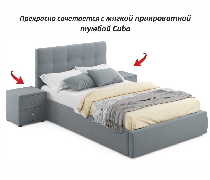 Мягкая кровать, Мягкая кровать Selesta 1200 с подъемным механизмом