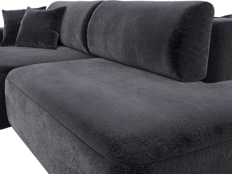 Диваны угловые в гостиную, Диван угловой Лига-036 НПБ Модерн левый угол, велюр TOWER