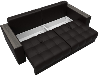 Диван прямой с декором Лига-049 НПБ, экокожа GRIFON