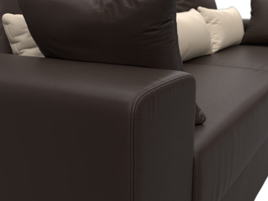 Диваны выкатные, Диван прямой Майами, экокожа