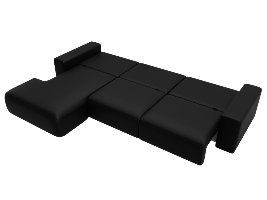 Диваны еврокнижки, Диван угловой Лига-036 НПБ Классик Лонг левый угол, экокожа GRIFON