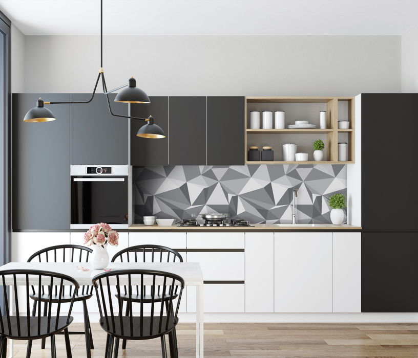 Стеновые панели, Интерьерная панель из стекла 2000*600*6 мм MGF26_геометрия