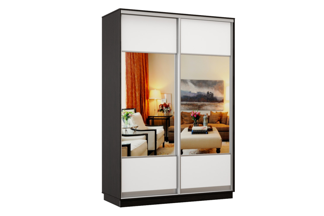 Шкафы-купе, Шкаф-купе Премьер Лайт 01 Мини (05;05) двухдверный