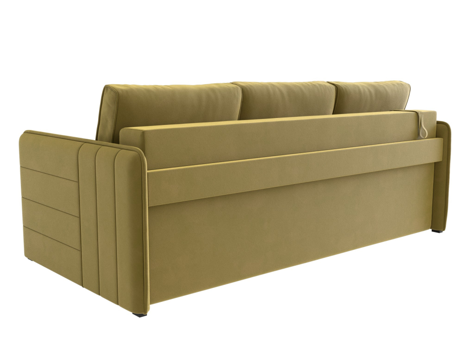 Диваны с ящиком для белья, Прямой диван Слим НПБ, микровельвет