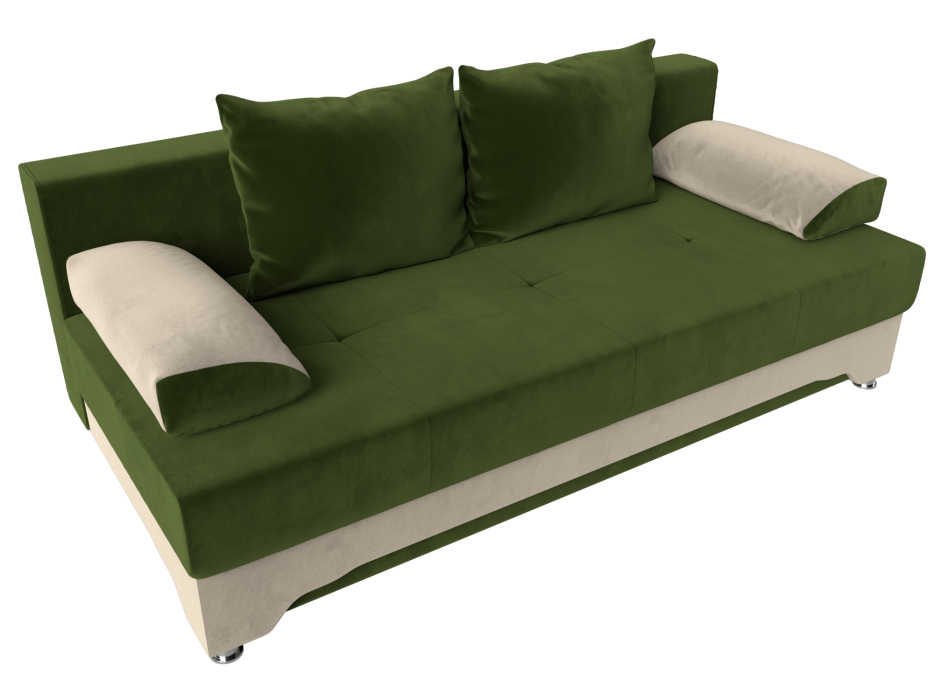 Диваны еврокнижки, Диван прямой Ник-2, микровельвет