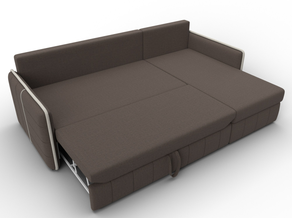 Диваны угловые в гостиную, Диван угловой Лига-078 угол универсальный, рогожка Амур