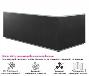 Мягкая кровать-тахта Milena 900 подъемная с матрасом ГОСТ