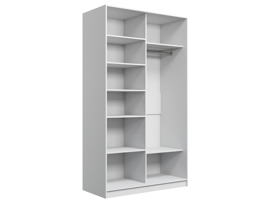 Шкафы-купе 2-х дверные, Шкаф купе 2-х дверный Амстердам 120 (белый/глухой)