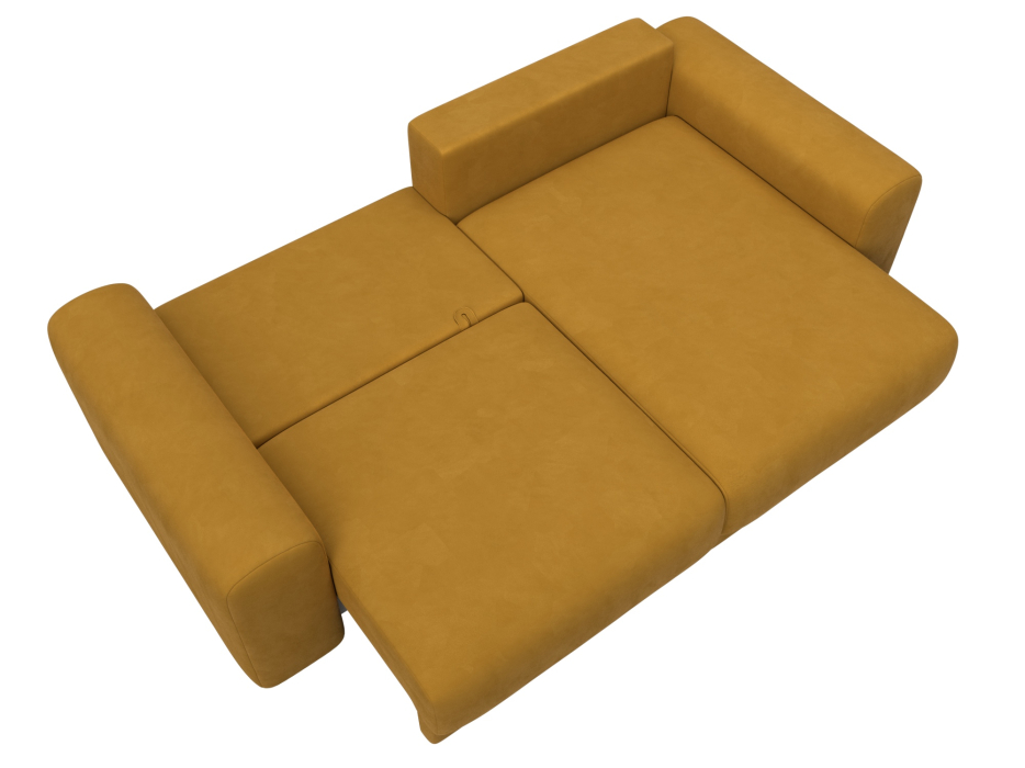 Диваны угловые в гостиную, Диван угловой Лига-056 НПБ угол универсальный, велюр BRUT