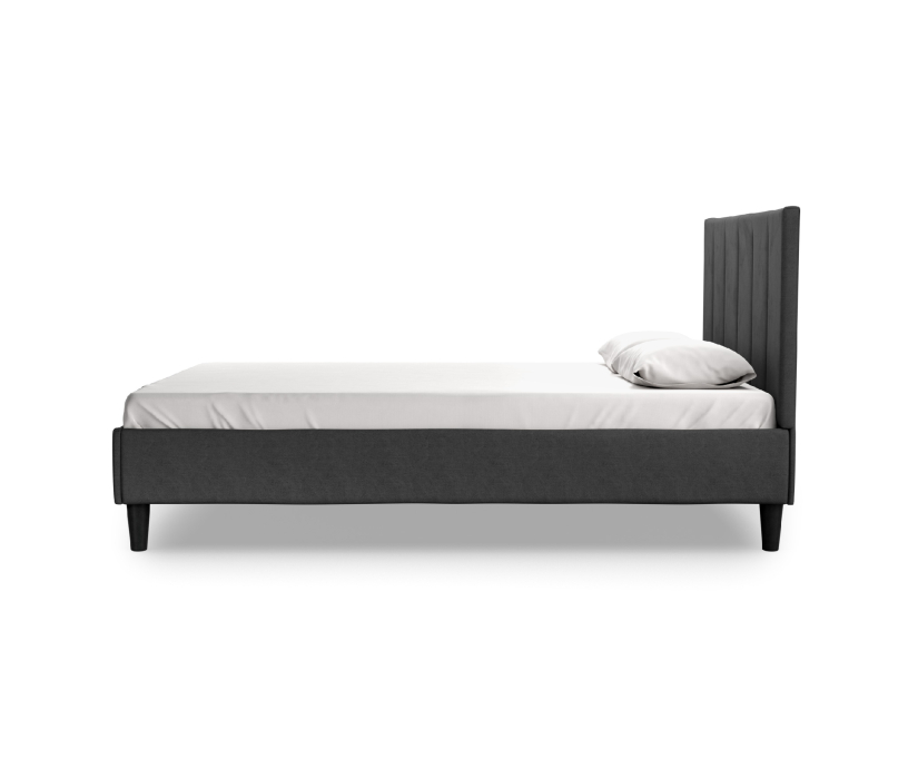 Кровати 140 см, Кровать Джейн 140х200 с кроватным основанием, велюр