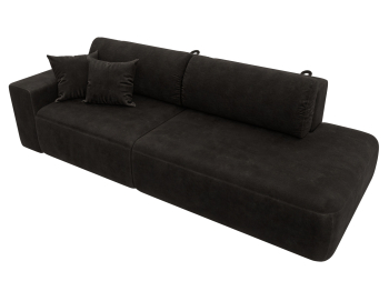 Диван прямой Лига-036 НПБ Модерн подлокотник слева, велюр BRUT