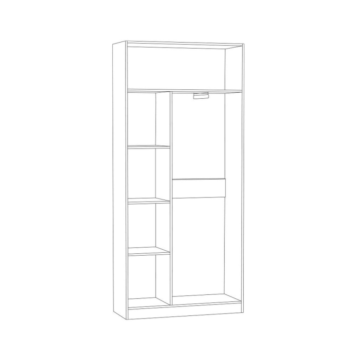 Шкафы двухстворчатые, Ливерпуль Шкаф для одежды