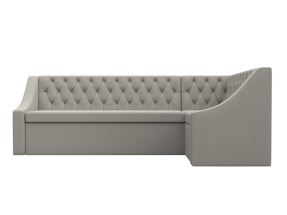 Диваны угловые кухонные, Диван кухонный угловой Мерлин правый угол, рогожка Амур