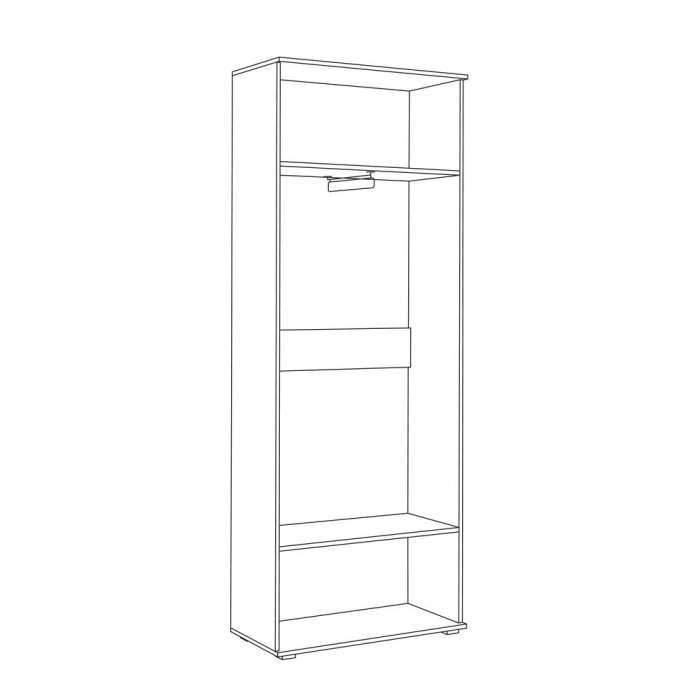 Шкафы двухстворчатые, Шкаф для одежды 13.136 Куба