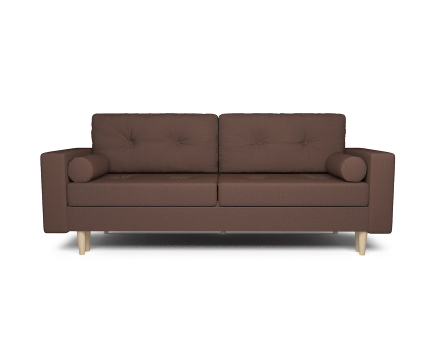 Диваны кровати прямые, Диван прямой тик-так Белфаст (Рогожка)