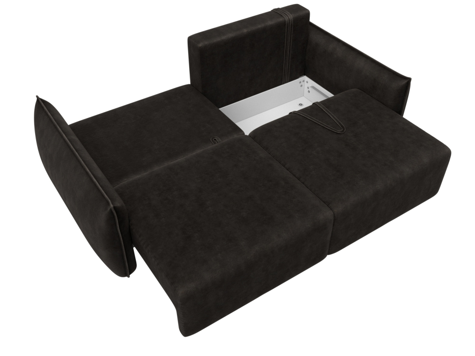 Диваны еврокнижки, Диван прямой Лига-051 НПБ, велюр BRUT