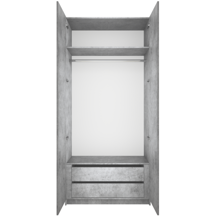 Шкафы двухстворчатые, Шкаф распашной Локер 2-х дверный с 1 модулем