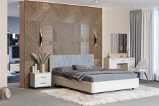 Спальные гарнитуры, Модульная спальня Грейс композиция 7  Ясень Асахи