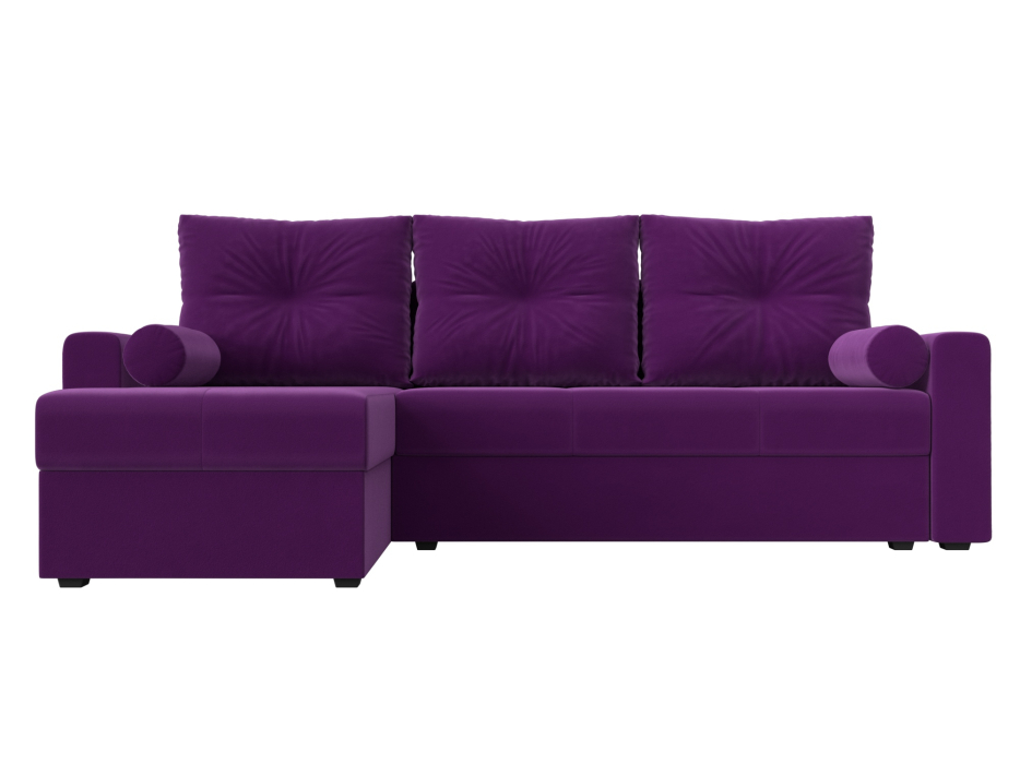 Диваны угловые в гостиную, Диван угловой Верона Лайт левый угол, микровельвет