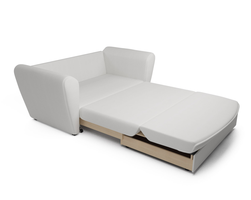 Диваны кровати со спальным местом, Диван прямой выкатной Квартет (Экокожа)
