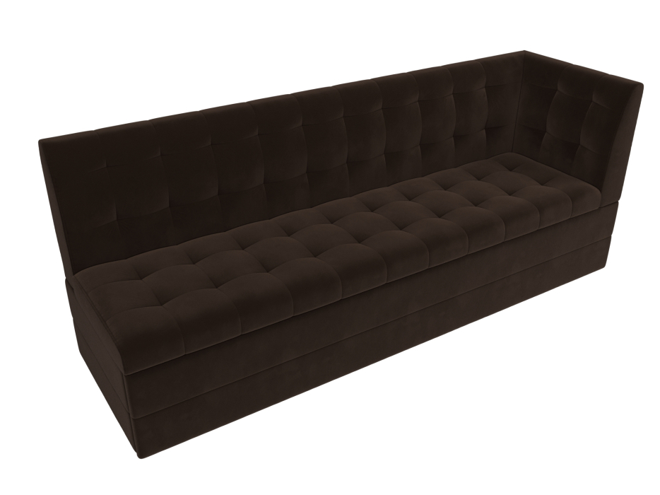 Диваны угловые кухонные, Кухонный диван Бриз с углом справа, микровельвет