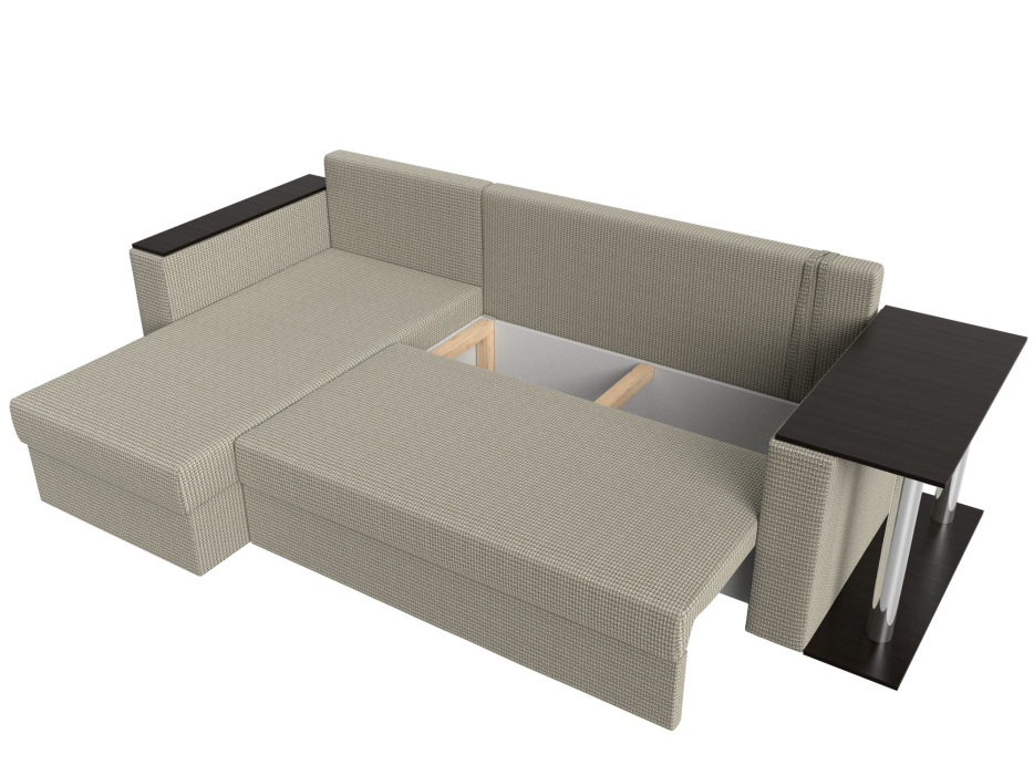 Диваны угловые в гостиную, Угловой диван Атланта левый угол, рогожка Амур