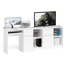 Компьютерный стол МС-1 правый с тумбой 1204 Мори