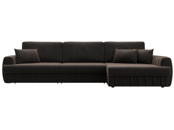 Диван угловой Лига-057 НПБ Лонг угол правый, велюр SEVEN