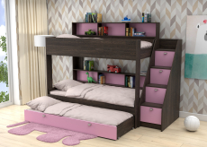 Для подростка, Трехъярусная кровать Golden Kids 10.1 венге