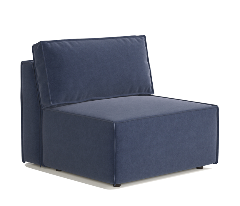 Диваны угловые в гостиную, Диван модульный Шарм 25 116х95х70 см, правый, велюр