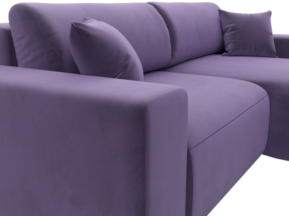 Диваны угловые в гостиную, Диван угловой Лига-036 Классик правый угол, велюр