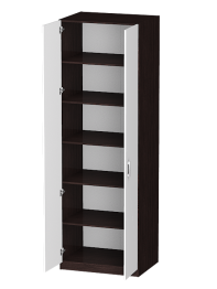 Распашной шкаф Лайф с полками 80*60*240 Венге