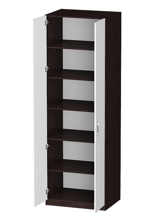 Для одежды, Распашной шкаф Лайф с полками 80*60*240 Венге