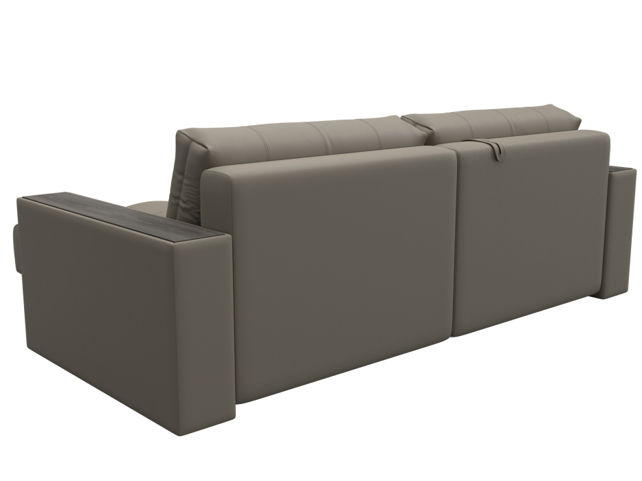 Дизайнерские диваны для гостиной, Диван угловой с декором Лига-049 НПБ, экокожа GRIFON