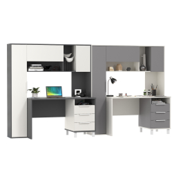 Компьютерные столы для домашнего офиса с тумбочками Комфорт 12.95N