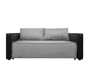 Диван-кровать Барон аккордеон 140, велюр/экокожа