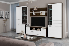 Стенки для гостиной, Модульная гостиная Грейс композиция 12  Гикори Джексон Темный