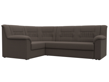 Диван угловой Карелия левый угол, рогожка Амур