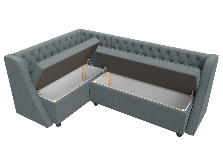 Кухонные уголки, Диван кухонный угловой Лофт левый угол, рогожка Амур