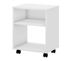 Тумба прикроватная с полкой на колёсиках Теви