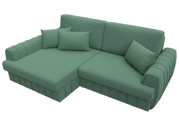 Диван угловой Лига-057 НПБ угол левый, рогожка Амур