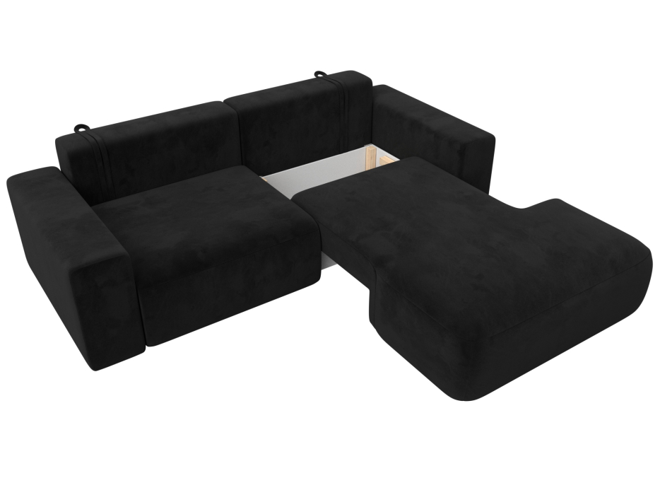 Диваны угловые в гостиную, Диван угловой Лига-036 Классик правый угол, велюр