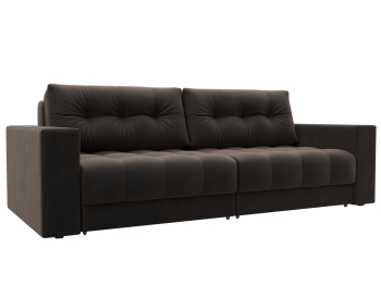 Диван прямой с декором Лига-049 НПБ, велюр SEVEN