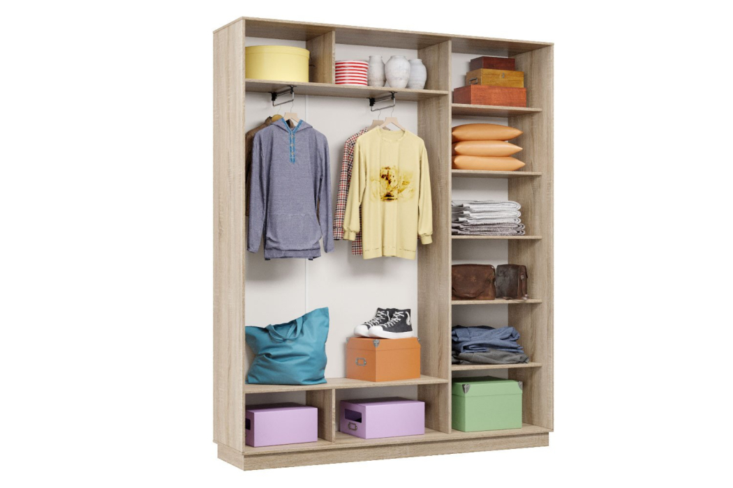 Шкафы-купе 3-х дверные, Шкаф-купе Премьер 21 (01РЧ;01РЧ;01РЧ) фасады ромб чёрный/трёхдверный/Профиль чёрный муар